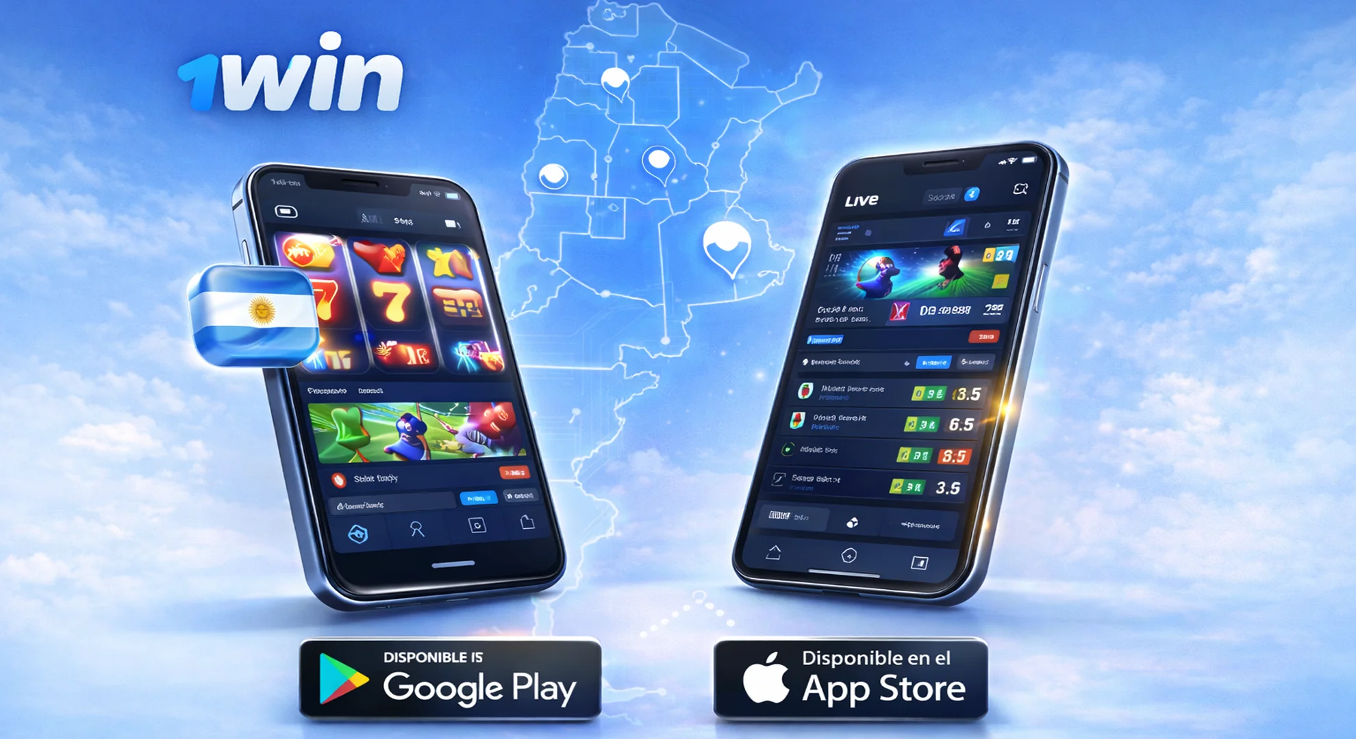 1win app Argentina - juega desde cualquier dispositivo