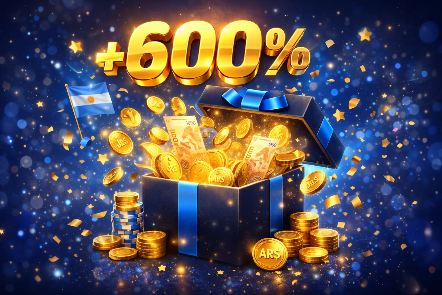 Bono de Bienvenida 600% Argentina