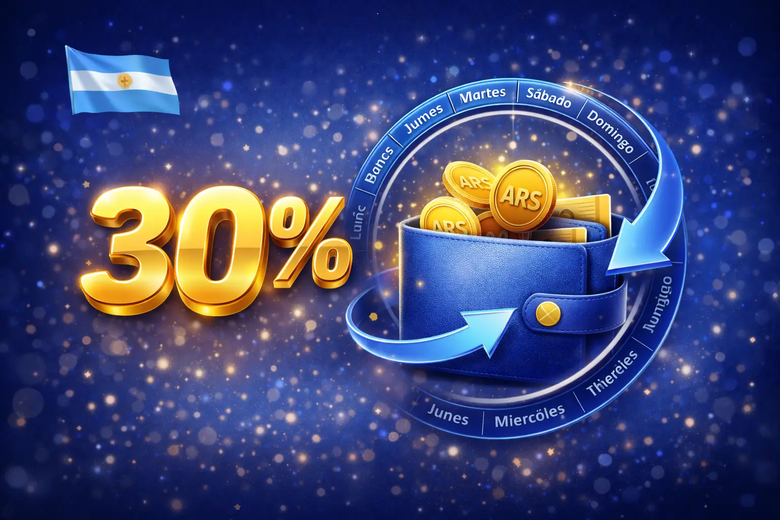 Cashback Semanal 30% Argentina