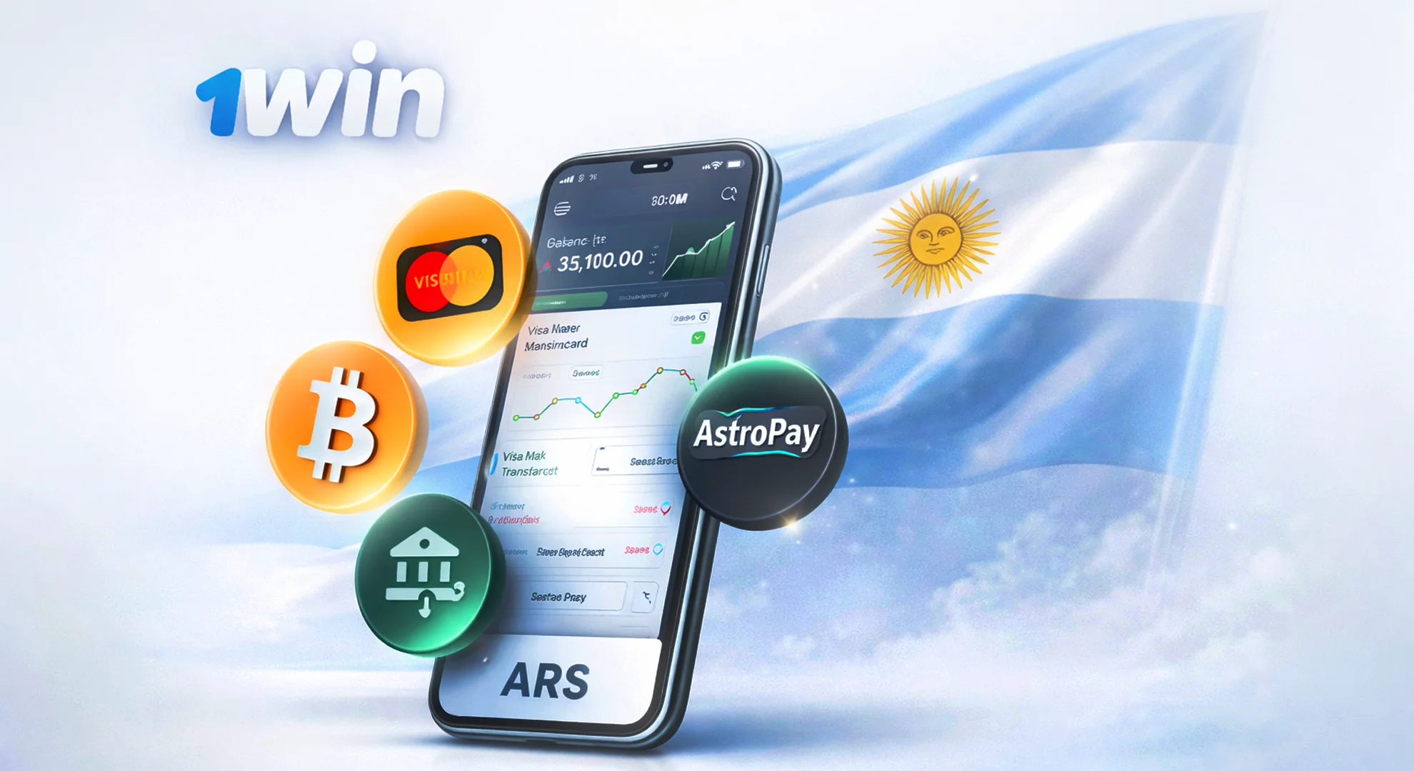Depósitos y retiros en pesos argentinos (ARS) - 1win